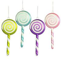 Vickerman 8" Lolly Pop Ornament Assorted (4 pack)