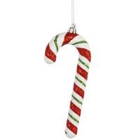 Vickerman 6" Red / White / Green Candy Cane Ornament (4 pack)