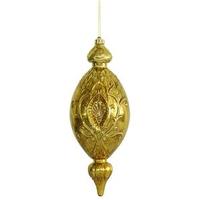 Vickerman 12" Antique Gold Finial Ornament (2 pack)