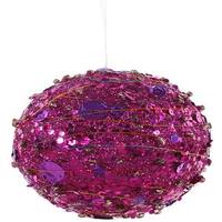 Vickerman 4" Cerise Sparkle Sequin Kissing Ball Ornament