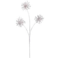 Vickerman 25" White Christmas Blossom Spray
