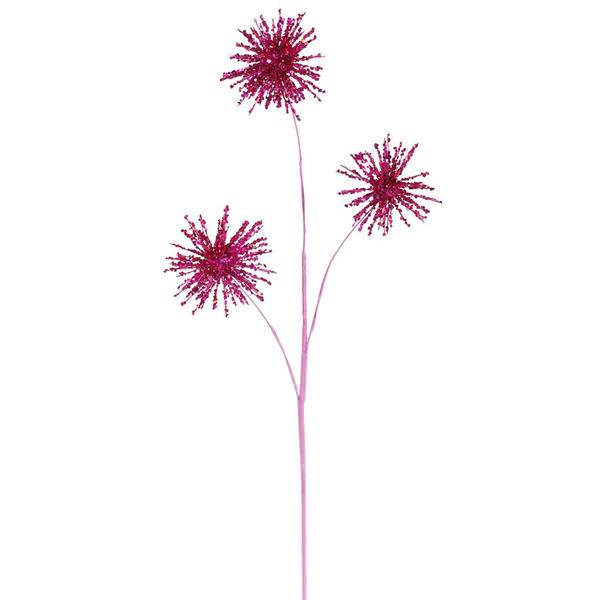 25" Cerise Christmas Blossom Spray