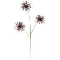 Vickerman 25" Chocolate Christmas Blossom Spray