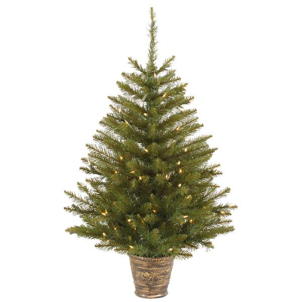 3' x 26" Artificial Hyland Fir 100 Clear Lights