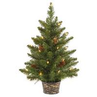 Vickerman 2' x 16" Artificial Hunter Pine 50 Clear Lights