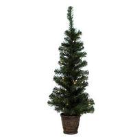 Vickerman 3' x 14" Artificial Windsor Pine 35 Clear Miniature Lights