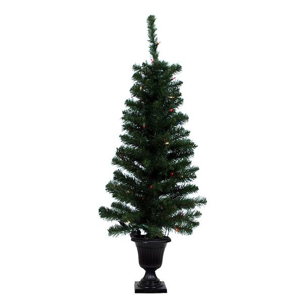 4' x 21" Artificial Spruce 50 Multi-Color Miniature Lights
