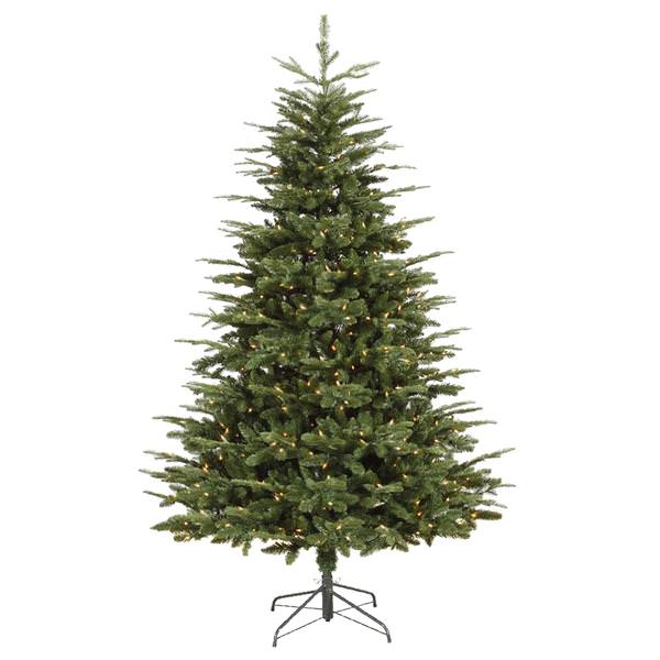 7' x 56" Artificial Grantwood Pine 650 Multi-Color Miniature Lights
