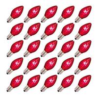 Vickerman 5 watt 120 volt C7 Candelabra Screw Base Transparent Pink Twinkle (25 pack)