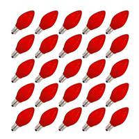 Vickerman 5 watt 130 volt C7 Candelabra Screw Base Ceramic Red (25 pack)