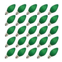 Vickerman 5 watt 130 volt C7 Candelabra Screw Base Ceramic Green (25 pack)