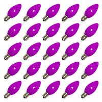 View 5 watt 130 volt C7 Candelabra Screw Base Ceramic Purple (25 pack)