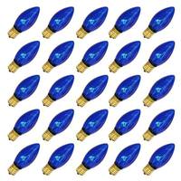 Vickerman 7 watt 130 volt C9 Intermediate Screw Base Transparent Blue (25 pack)