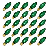 View 7 watt 130 volt C9 Intermediate Screw Base Transparent Green (25 pack)