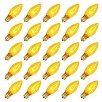 View 7 watt 130 volt C9 Intermediate Screw Base Transparent Gold (25 pack)