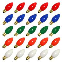 View 7 watt 130 volt C9 Intermediate Screw Base Ceramic Multi-Color (25 pack)