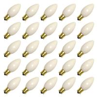 View 7 watt 130 volt C9 Intermediate Screw Base Ceramic White (25 pack)
