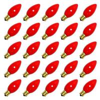 View 7 watt 130 volt C9 Intermediate Screw Base Ceramic Red (25 pack)