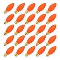 Vickerman 7 watt 130 volt C9 Intermediate Screw Base Ceramic Orange (25 pack)