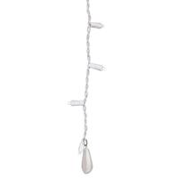 Vickerman White Icicle Curtain Light Weight