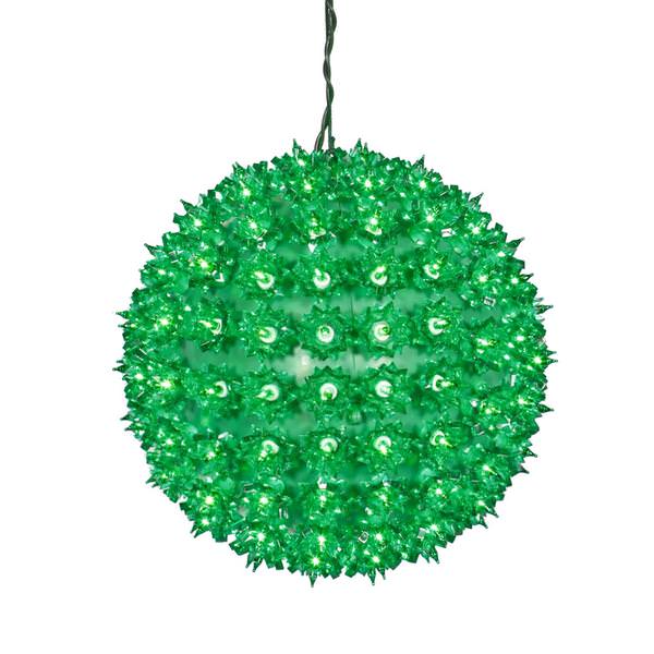 10" 150 Light Green Starlight Sphere Hanging Christmas Light