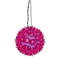 Vickerman 6" 50 Light Purple Twinkle Star Sphere Hanging Christmas Light