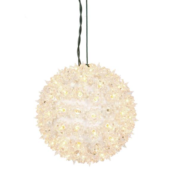 7.5" 100 Light Clear Twinkle Star Sphere Hanging Christmas Light