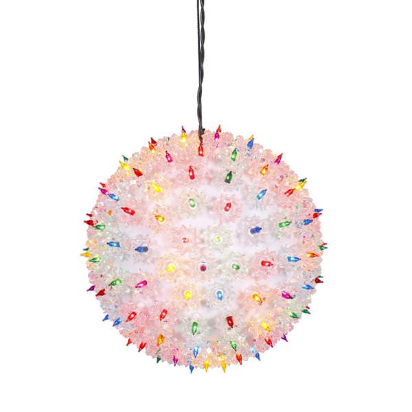 10" 150 Light Multi-Color Twinkle Star Sphere Hanging Christmas Light