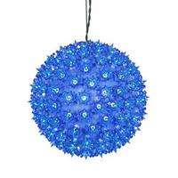 Vickerman 10" 150 Light Blue Twinkle Star Sphere Hanging Christmas Light
