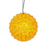 Vickerman 10" 150 Light Orange Twinkle Star Sphere Hanging Christmas Light