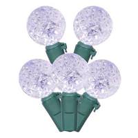 Vickerman 40 Light 12' G20 Green Wire Blue / White Color-Changing LED String