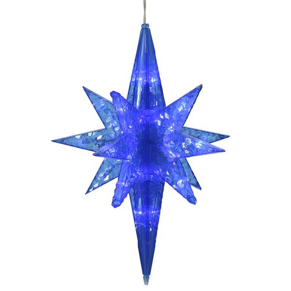 20" 50 Light Blue Bethlehem Star LED Christmas Light