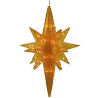 Vickerman 20" 50 Light Amber Bethlehem Star LED Christmas Light