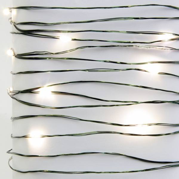 100' 120 Light Warm White Micro LED String with 10" Spacing