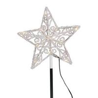 Vickerman 12 Light 9" Iced LED Star Christmas Tree Topper