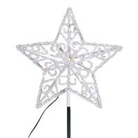 Vickerman 18 Light 12" Iced LED Star Christmas Tree Topper