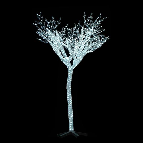 8.5' x 63" Outdoor White Tree 1,900 LED Lights