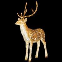 Vickerman 6.5' x 5' x 23" Brown Buck 3860 LED Lights