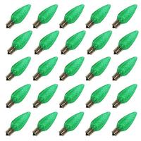 Vickerman 0.5 watt 130 volt C9 Intermediate Screw Green Faceted LED (25 pack)