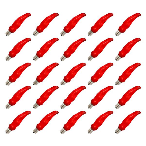 C9 Intermediate Screw Base Red Chili Pepper LED (25 pack)