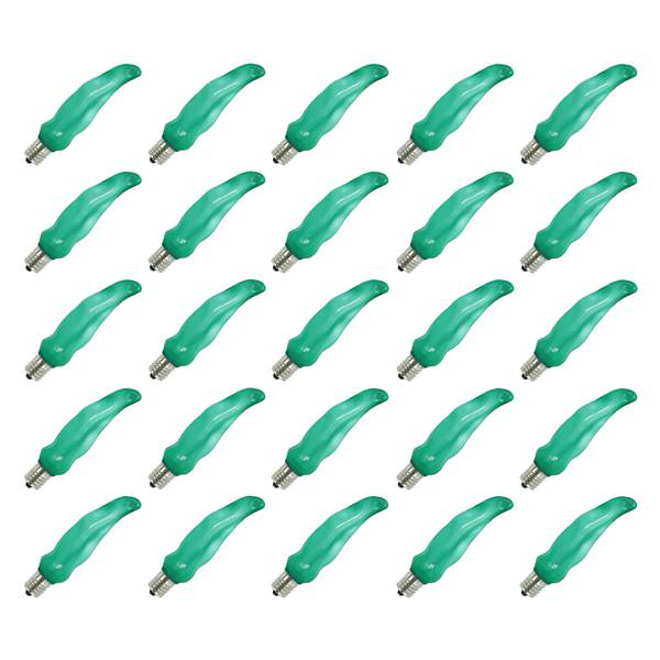 C9 Intermediate Screw Base Green Chili Pepper LED (25 pack)