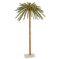 Vickerman 7' Artificial Outdoor UV Palm Tree 500 Clear Lights