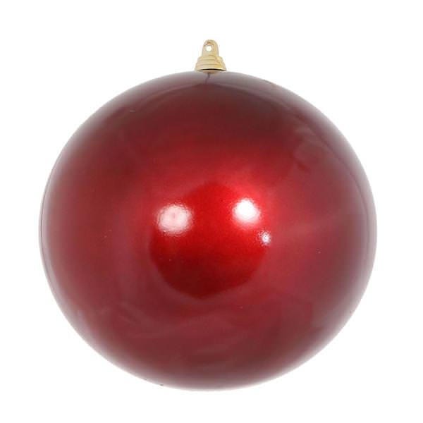 4" Burgundy Candy Finish Ball Ornament