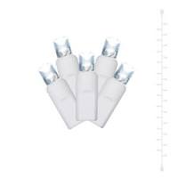 Vickerman 6' 100 Light White Wire Pure White LED Curtain String Set