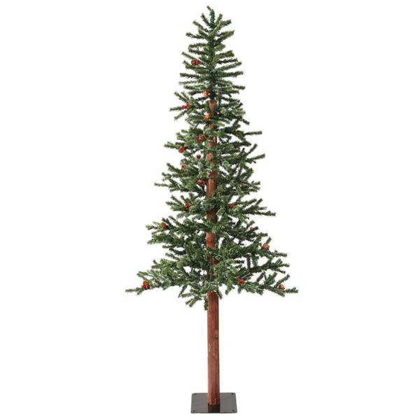 6' x 34" Artificial Frosted Alpine Berry Cone