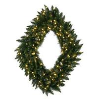 Vickerman 48" x 36" Artificial Camdon Fir Diamond 200 Warm White Italian LED Lights