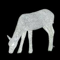 Vickerman 31" x 41" x 13" White Female Deer 1380 LED Lights