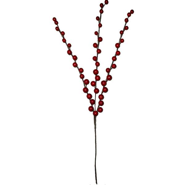 16" Red Berry Outdoor Spray
