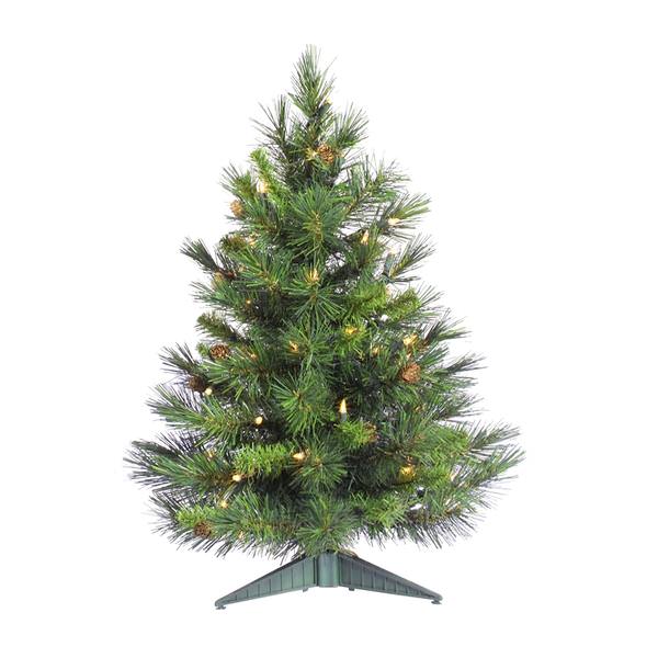 2' x 17" Artificial Cheyenne Pine 50 Multi-Color Italian LED Lights