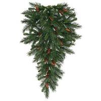 Vickerman 42" Artificial Cheyenne Pine Teardrop 50 Warm White Italian LED Lights